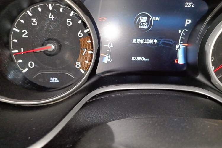 Used Jeep Compass 2017 200T Automatic Family Edition Odometer Close Up