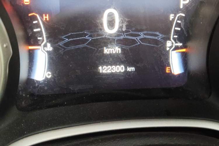 Used Jeep Compass 2017 200T Automatic Family Edition Odometer Close Up