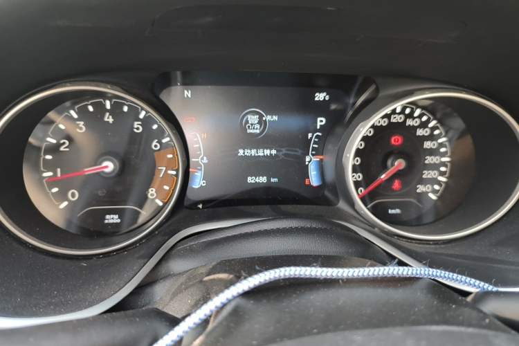 Used Jeep Compass 2017 200T Automatic Family Edition Odometer Close Up