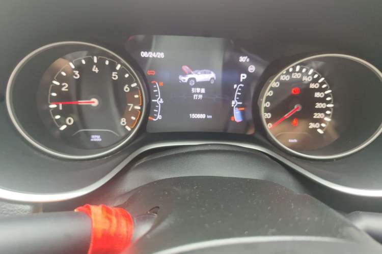 Used Jeep Compass 2017 200T Automatic Family Edition Odometer Close Up