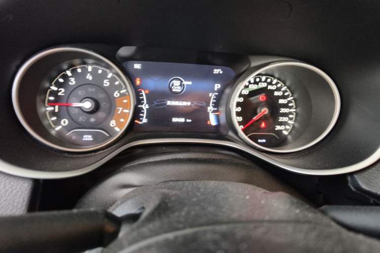 Used Jeep Compass 2017 200T Automatic Family Edition Odometer Close Up