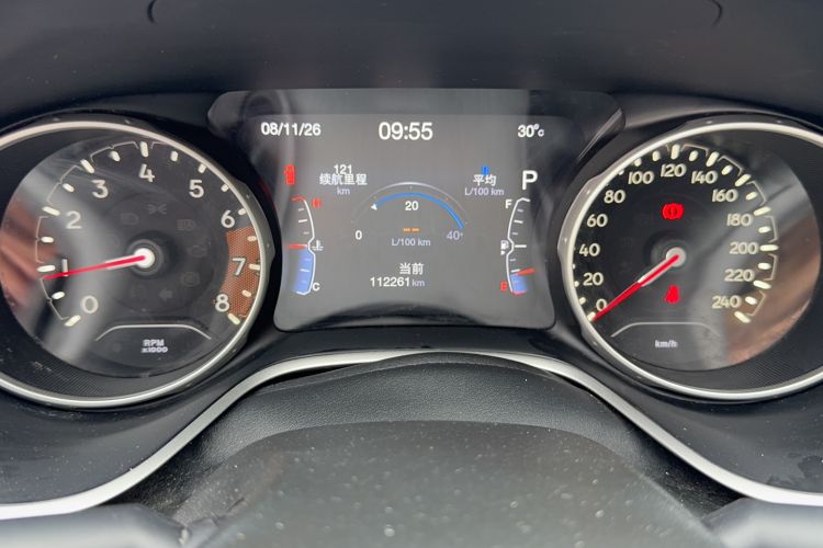 Used Jeep Compass 2017 200T Automatic Family Edition Odometer Close Up