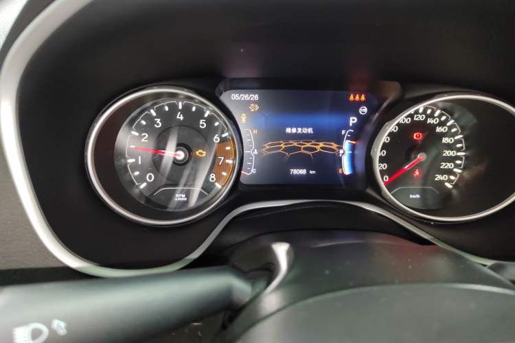 Used Jeep Compass 2019 220T Automatic Family Edition Odometer Close Up