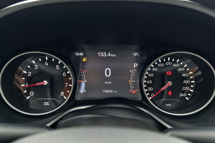 Used Jeep Compass 2019 200T Automatic Family Enjoyment Four-Wheel Drive - Connected Large Screen Version Odometer Close Up