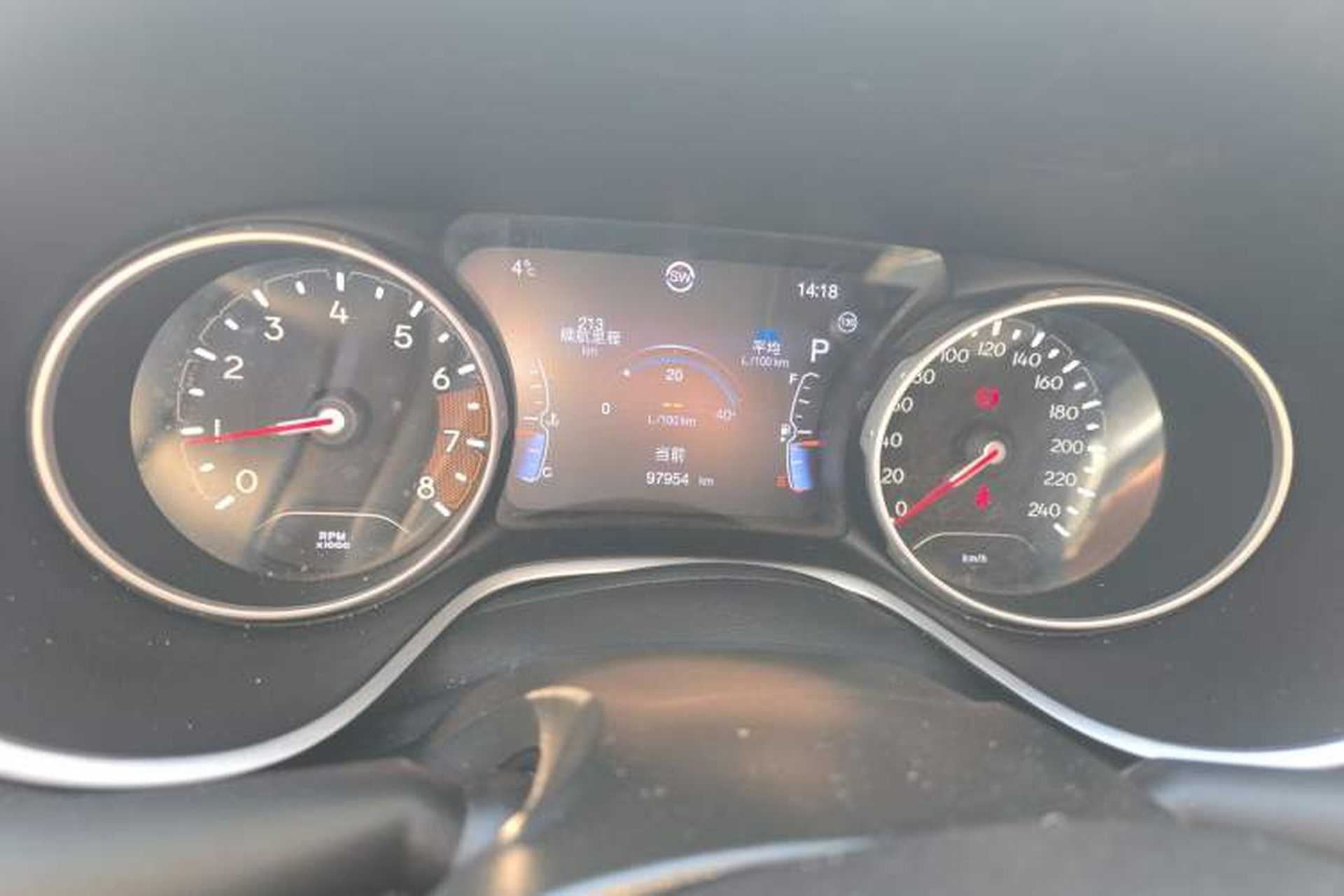 Used Jeep Compass 2019 220T Automatic Family Edition Odometer Close Up