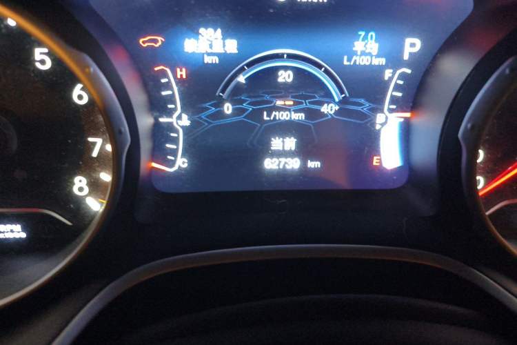 Used Jeep Compass 2019 220T Automatic Family Edition Odometer Close Up