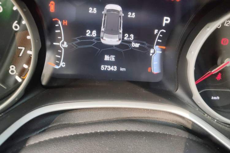 Used Jeep Compass 2019 220T Automatic Family Edition Odometer Close Up