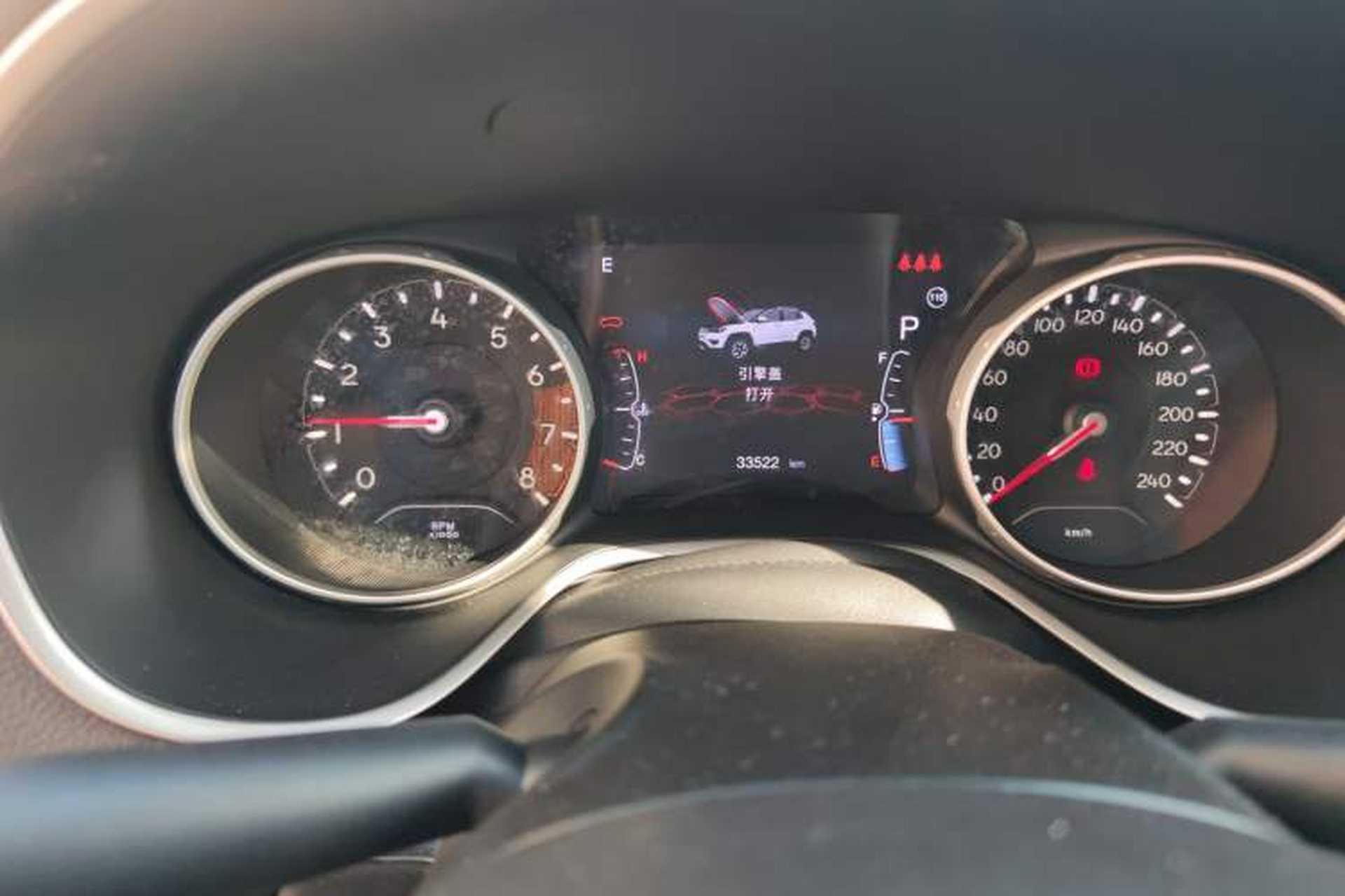 Used Jeep Compass 2019 220T Automatic Home Enjoy Cool Edition Odometer Close Up