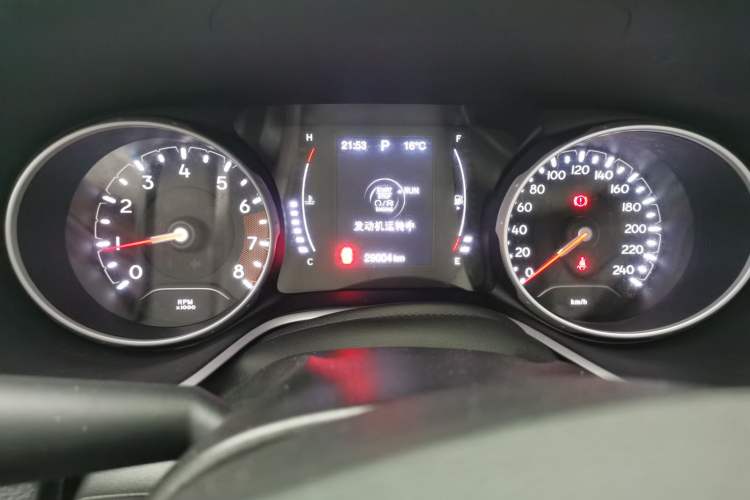 Used Jeep Compass 2019 220T Automatic Enjoyment Version Odometer Close Up