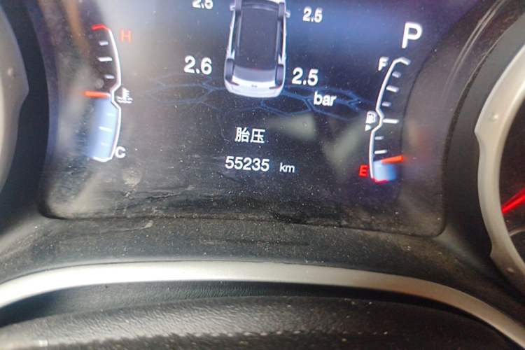 Used Jeep Compass 2019 220T Automatic Family Edition Odometer Close Up
