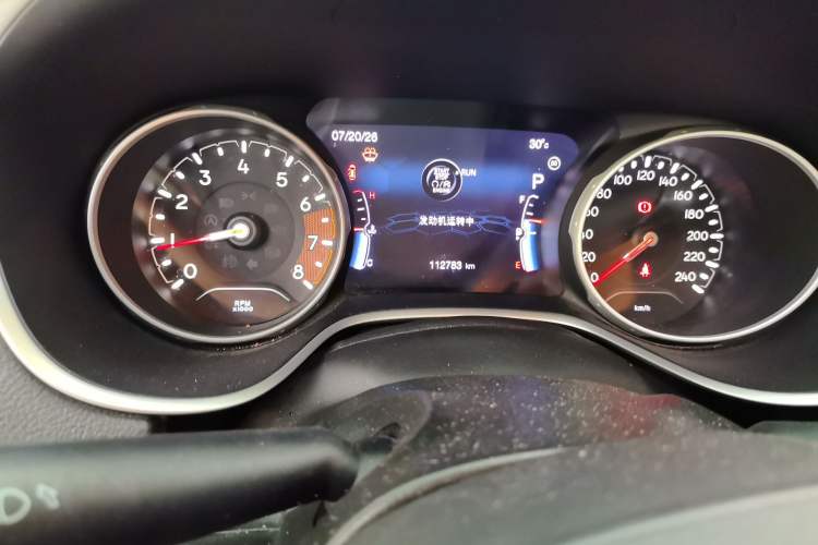 Used Jeep Compass 2019 200T Automatic Family Edition - Connected Large Screen Version Odometer Close Up