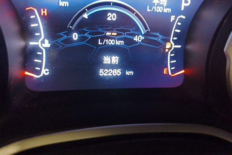 Used Jeep Compass 2019 220T Automatic Family Edition Odometer Close Up
