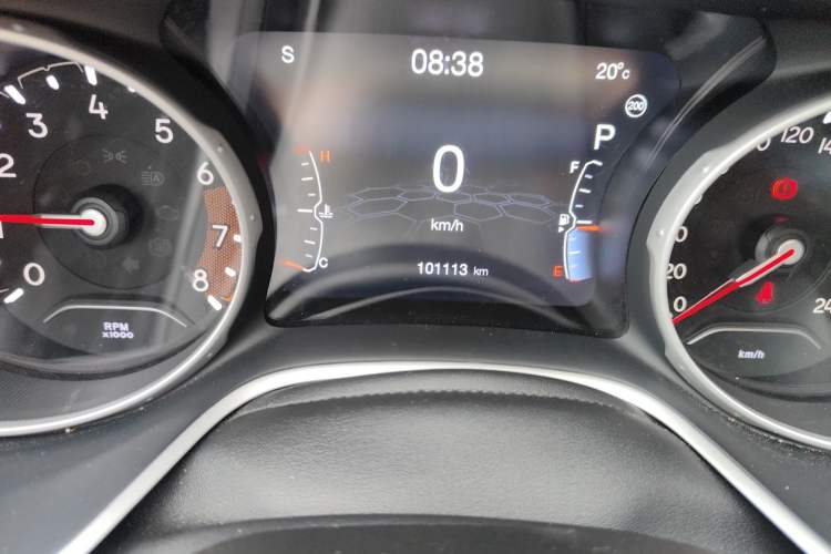 Used Jeep Compass 2019 220T Automatic Family Edition Odometer Close Up