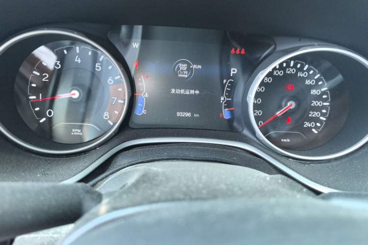 Used Jeep Compass 2020 220T Automatic Elite Edition Odometer Close Up