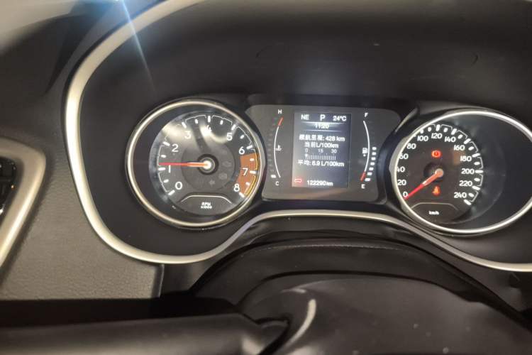 Used Jeep Compass 2020 220T Automatic Leading Edition Odometer Close Up