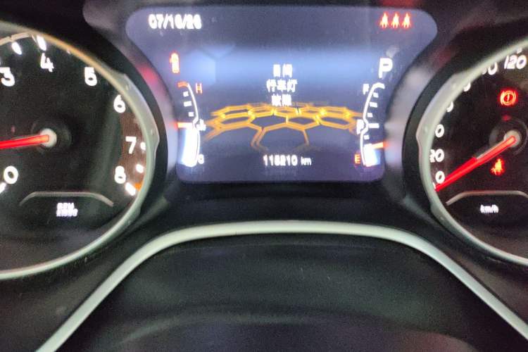 Used Jeep Compass 2020 220T Automatic Elite Edition Odometer Close Up