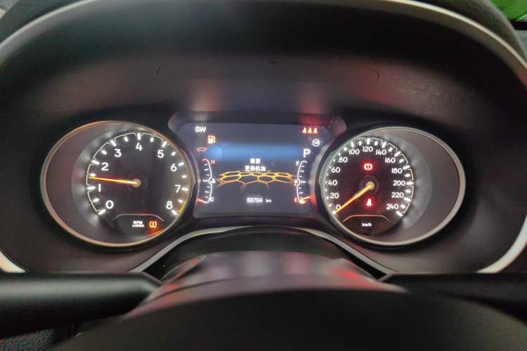 Used Jeep Compass 2020 220T Automatic Elite Edition Odometer Close Up