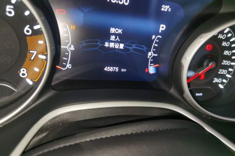 Used Jeep Compass 2020 220T Automatic Elite Edition Odometer Close Up