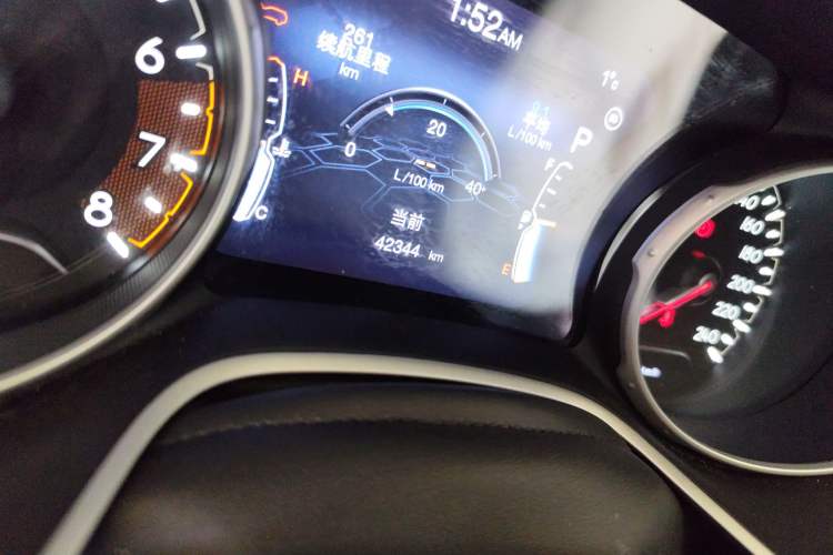 Used Jeep Compass 2020 220T Automatic Elite Edition Odometer Close Up