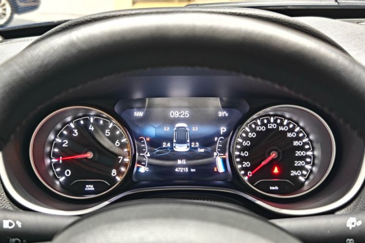 Used Jeep Compass 2020 220T Automatic Elite Edition Odometer Close Up
