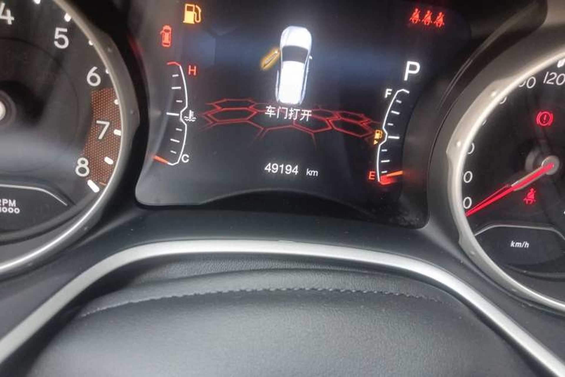 Used Jeep Compass 2020 220T Automatic Elite Edition Odometer Close Up