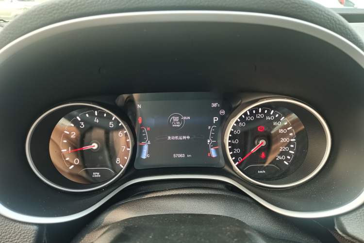 Used Jeep Compass 2020 220T Automatic Elite Edition Odometer Close Up