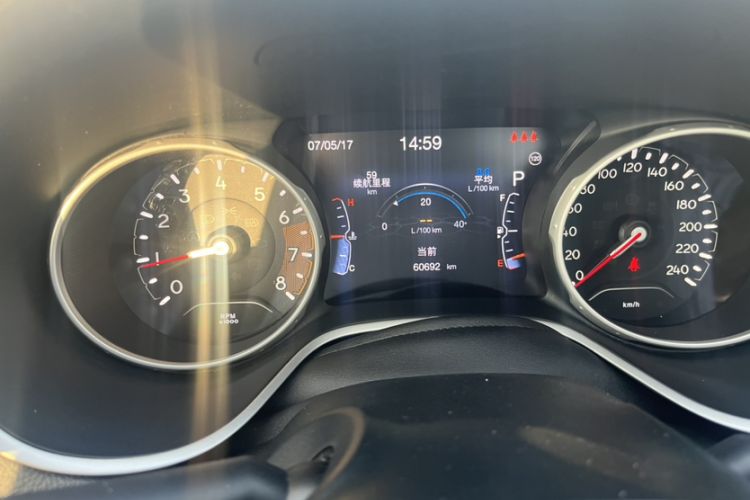 Used Jeep Compass 2020 220T Automatic Elite Edition Odometer Close Up