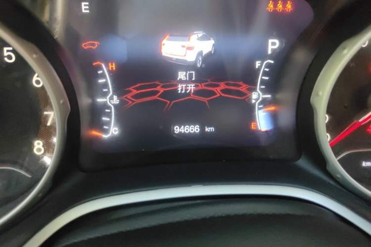 Used Jeep Compass 2020 220T Automatic Elite Edition Odometer Close Up