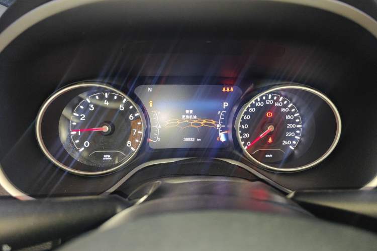 Used Jeep Compass 2020 220T Automatic Elite Edition Odometer Close Up