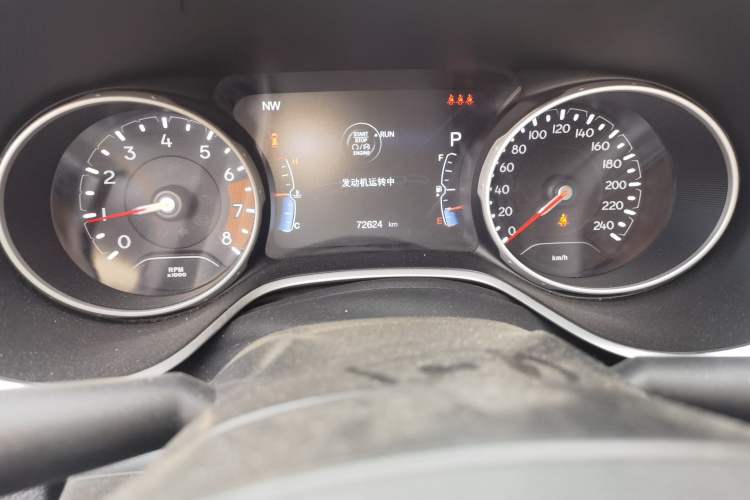 Used Jeep Compass 2020 220T Automatic Elite Edition Odometer Close Up