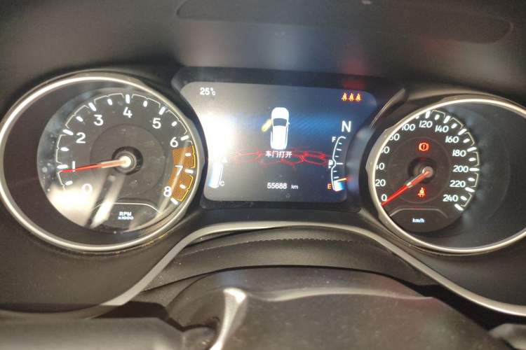 Used Jeep Compass 2020 220T Automatic Elite Edition Odometer Close Up