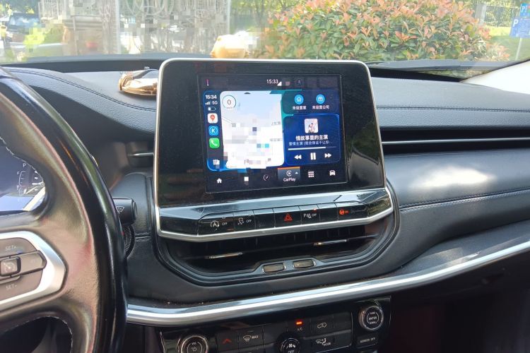 Used Jeep Compass 2021 220T Automatic Elite Edition Audio And AC Panel