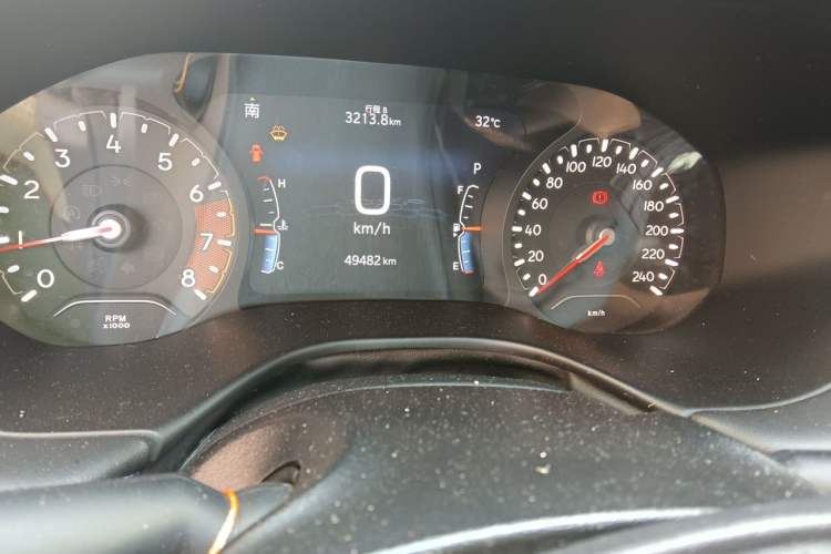 Used Jeep Compass 2021 220T Automatic Elite Edition Odometer Close Up