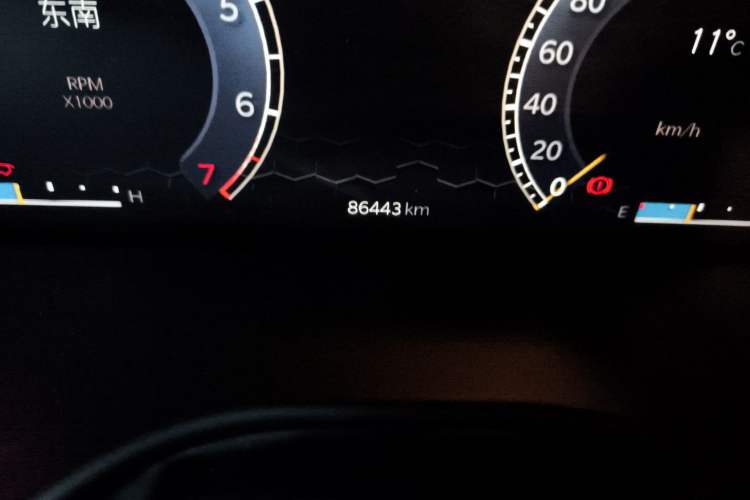 Used Jeep Compass 2021 220T Automatic Elite Edition Odometer Close Up