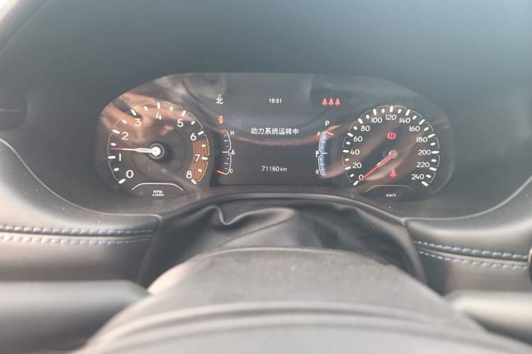 Used Jeep Compass 2021 220T Automatic Leading Edition Odometer Close Up