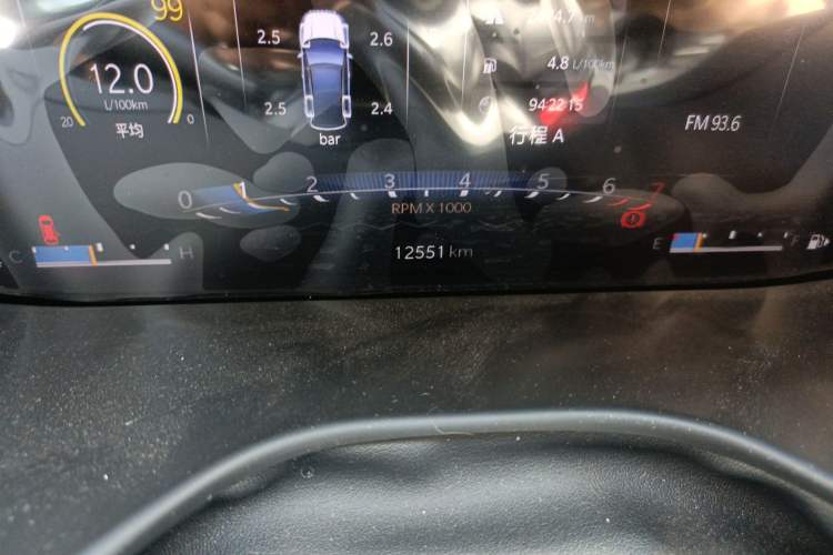 Used Jeep Compass 2021 220T Automatic Elite Edition Odometer Close Up