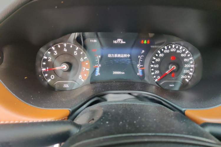 Used Jeep Compass 2021 220T Automatic Elite Edition Odometer Close Up