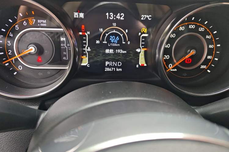 Used Jeep Gladiator 2022 3.6L Pioneer Edition Odometer Close Up
