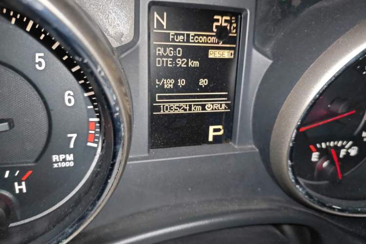 Used Jeep Grand Cherokee 2012 3.6L Comfort Navigation Edition Odometer Close Up