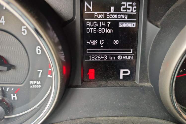 Used Jeep Grand Cherokee 2012 5.7L Flagship Navigation Edition Odometer Close Up