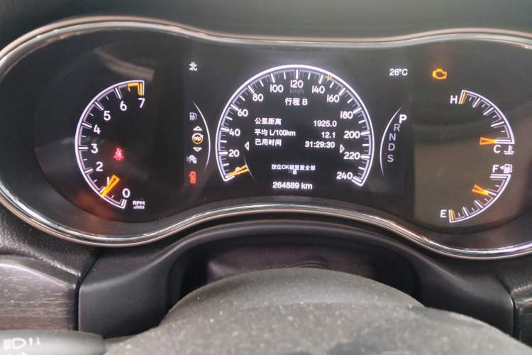 Used Jeep Grand Cherokee 2014 3.6L Elite Navigation Edition Odometer Close Up