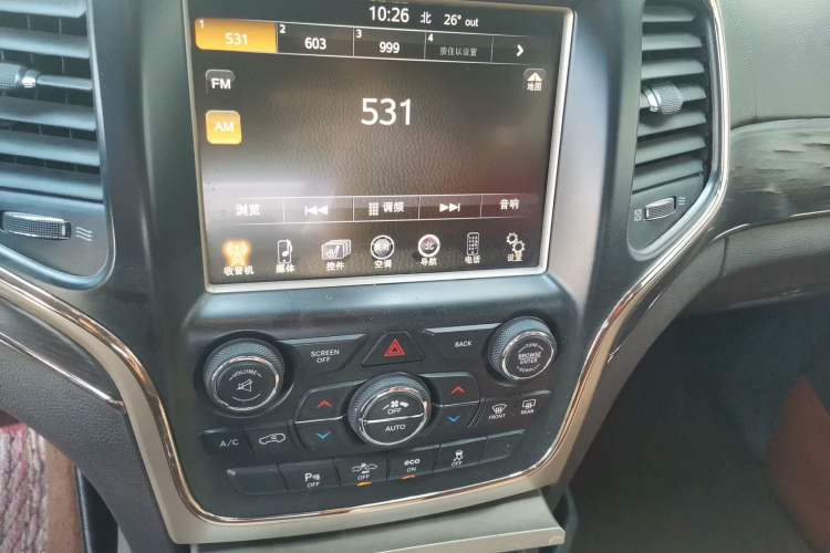 Used Jeep Grand Cherokee 2014 3.6L Flagship Prestige Edition Audio And AC Panel