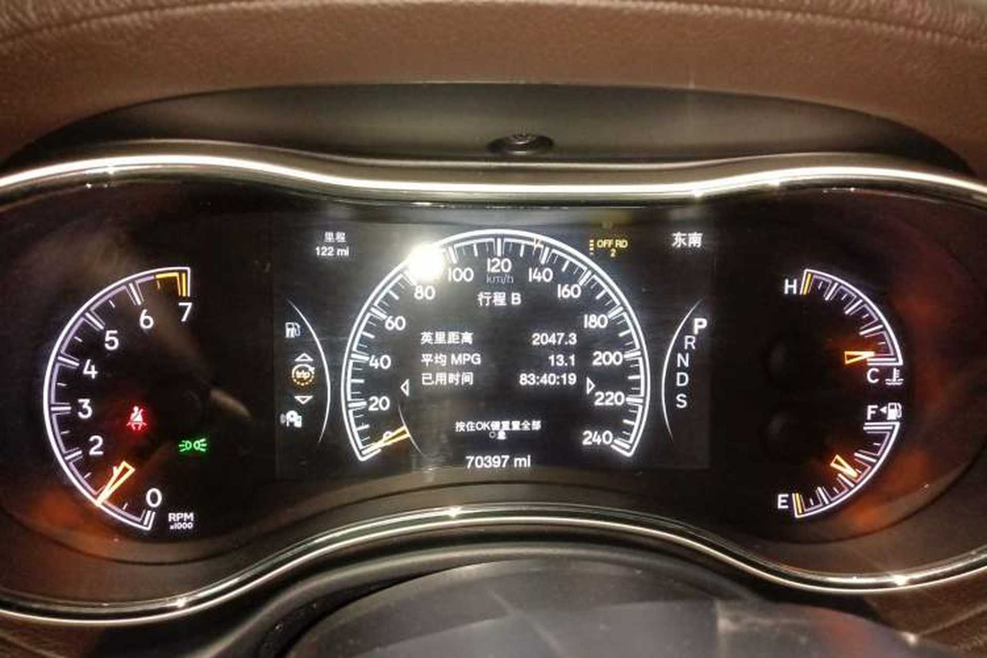 Used Jeep Grand Cherokee 2015 3.6L Luxury Navigation Edition Instrument Cluster