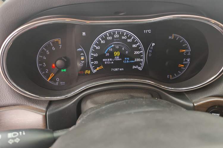 Used Jeep Grand Cherokee 2016 3.6L 75th Anniversary Tribute Edition Odometer Close Up