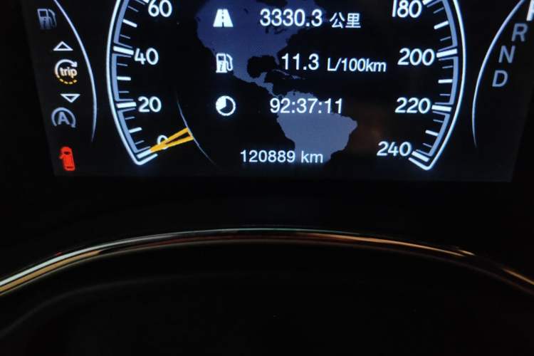 Used Jeep Grand Cherokee 2016 3.6L 75th Anniversary Tribute Edition Odometer Close Up