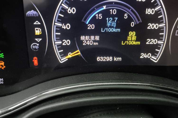 Used Jeep Grand Cherokee 2019 3.0L Elite Navigation Edition Odometer Close Up