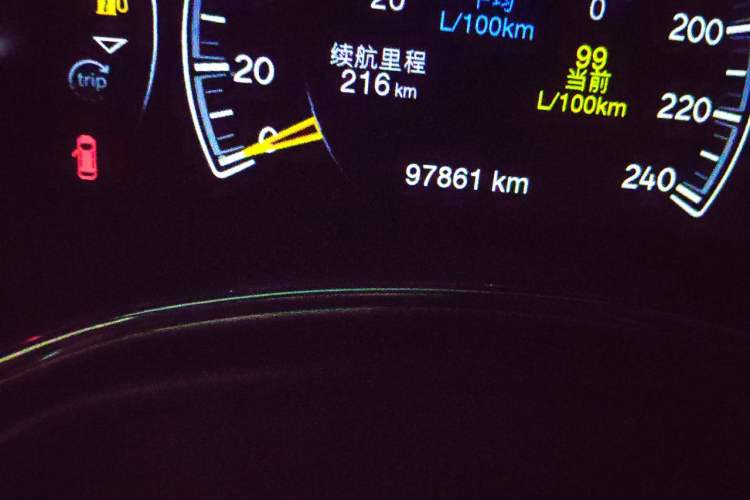 Used Jeep Grand Cherokee 2020 3.0L Elite Navigation Edition Odometer Close Up