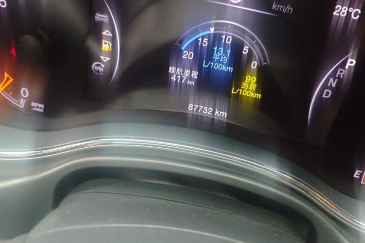 Used Jeep Grand Cherokee 2020 3.0L Elite Navigation Edition Odometer Close Up