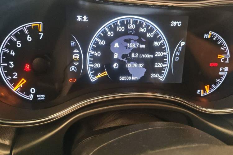 Used Jeep Grand Cherokee  Odometer Close Up