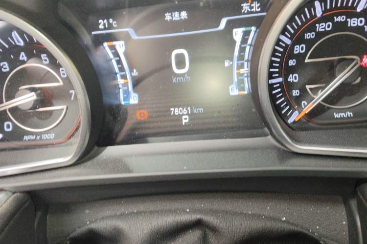 Used Jeep Grand Commander 2018 2.0T Four-Wheel Drive Enjoyment Edition China VI Odometer Close Up